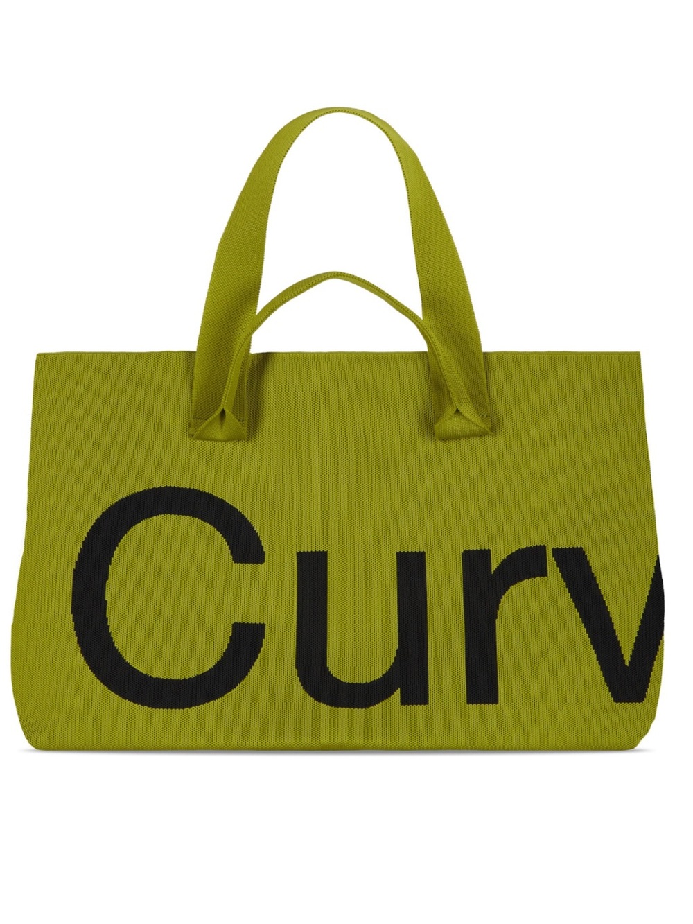 Curves Knit Tote | Lemongrass